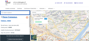 Le site adresse.data.gouv.fr - capture d'écran © Base Adresse Nationale